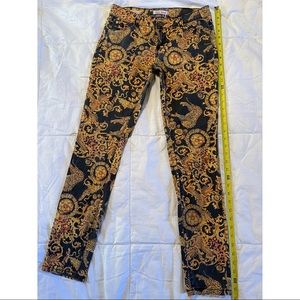 Gold and Black Pants, Front and Back Pockets, 98% cotton! Hot Kiss- 7